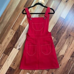 Lykke Wullf Red Skirt Overalls in size Small
